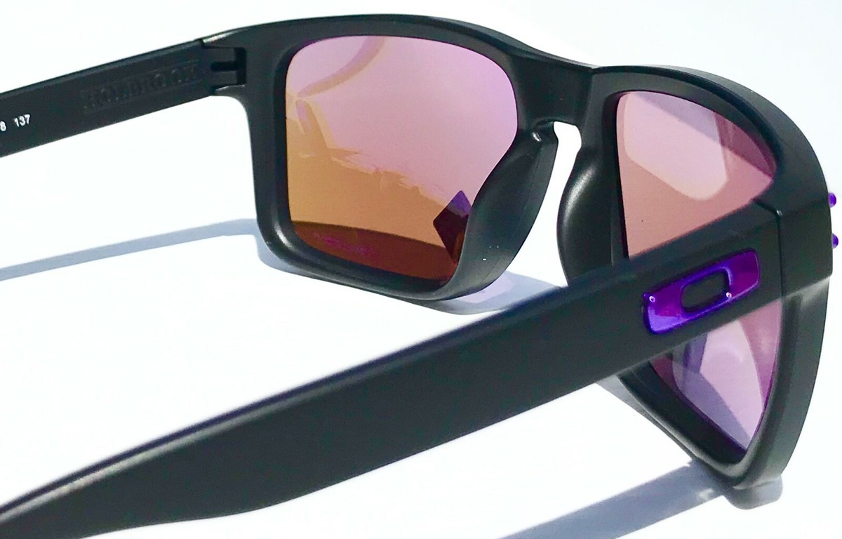 NEW Oakley HOLBROOK XL Matte Black w PRIZM Violet Lens Sunglass