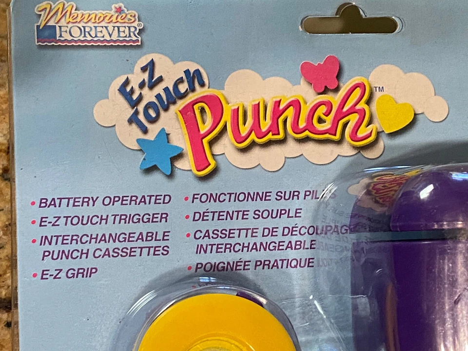 Memories Forever E-Z Touch Punch 2 Cartridges Heart, Circle, and Power Trigger - Image 2 of 4