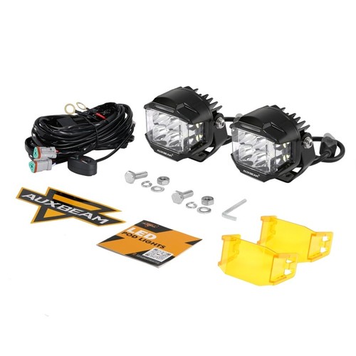 AUXBEAM 2pcs 4"inch LED Work Light Spot Flood Pods Offroad Driving Lights Pickup - Picture 6 of 12