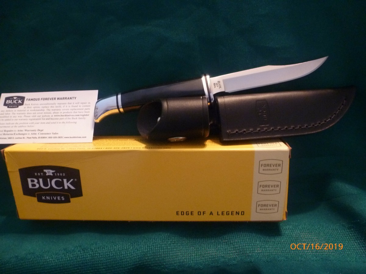 Buck Knives 102 Buck Woodsman Knife - Black/Silver (0102BKS-B) for 