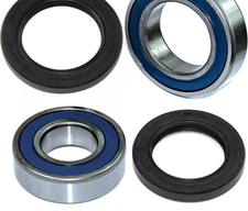 Rear Wheel Ball Bearings Seals Kit for Yamaha Kodiak 400 YFM400FW 4X4 1993-1995
