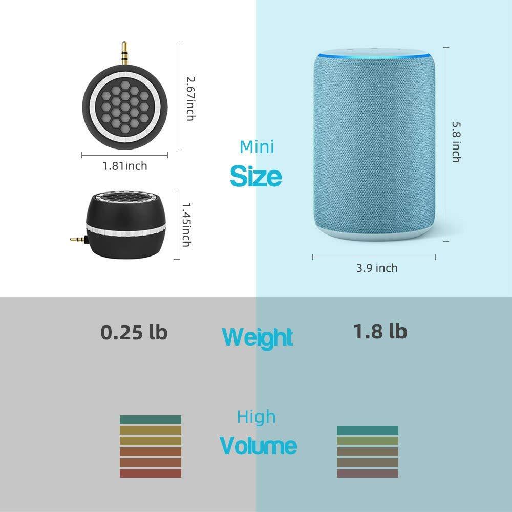 Mini Portable Speaker 3W Mobile Speaker Line-in Speaker with 3.5mm AUX Audio ...