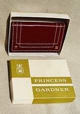 Vintage Princess Gardner Cowhide leather Burgundy Key Gard Trifold NIB