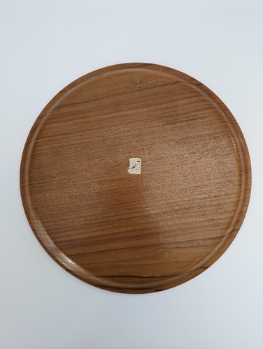 Set of 7 Round Wood Plates Platters 12" - Picture 9 of 16