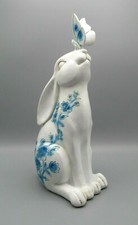 EASTER SPRING BUNNY W/BUTTERFLY FIGURINE/GARDEN STATUE NEW