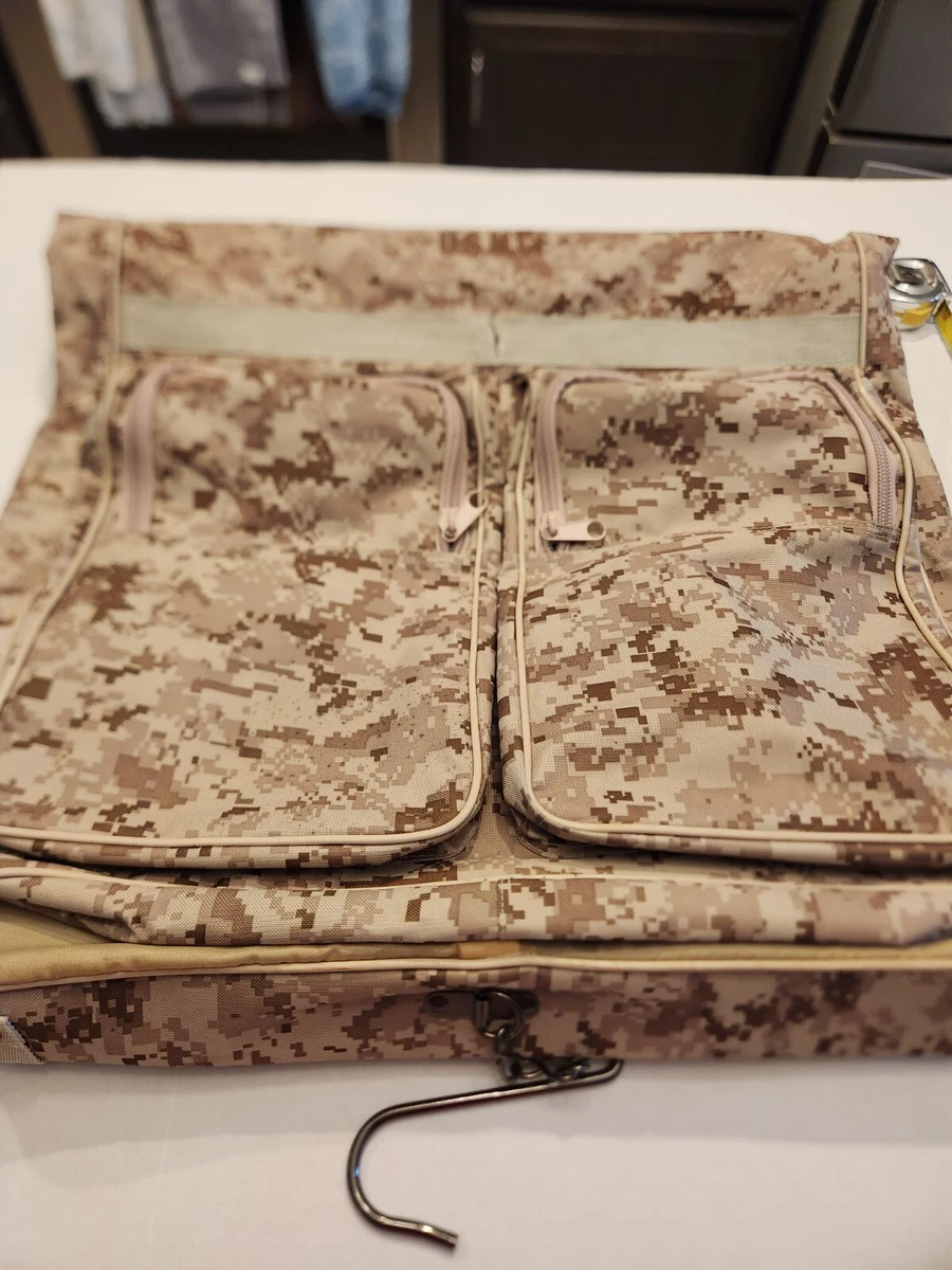 USMC Marine Corps Digital Brown Camo Garment Bag eBay