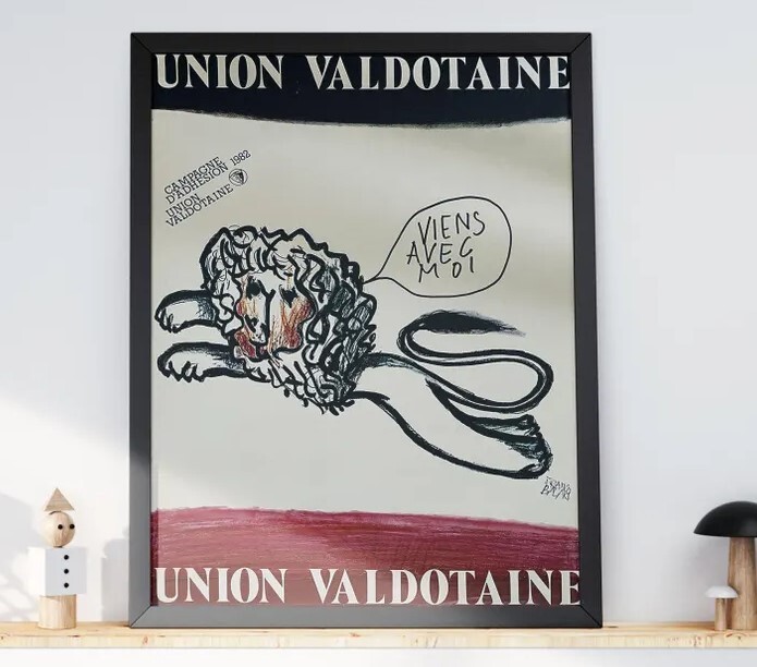 Union Valdotaine 1982 Poster - Original Vintage Poster