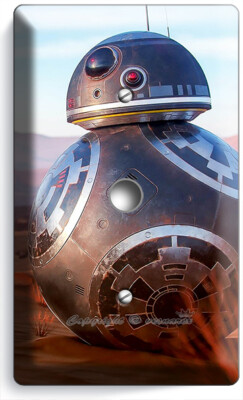 STAR WARS BB-8 DRON ROBOT BAD GUY LIGHT DIMMER CABLE PLATES FAN GIFT ROOM DECOR