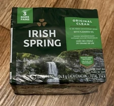 Irish Spring Deodorant Bar Soap, Original Clean, Green Irish Spring, 3 Pack