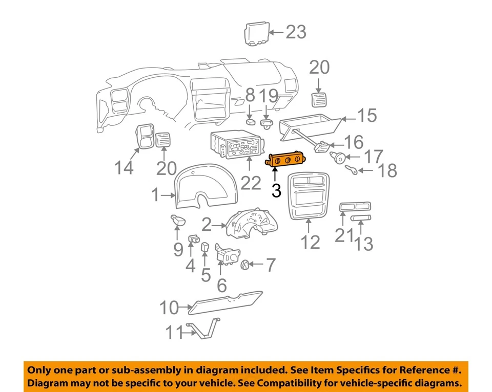Interruptor selector de aire acondicionado usado se adapta a: Chevrolet Camaro 1999 con descongelación trasera grado A Foto 3 de 4