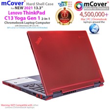 NEW mCover  Hard Case for 2021 13.3" Lenovo ThinkPad C13 Yoga G1 Chromebook 20UX
