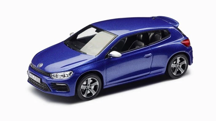 VW SCIROCCO R 1K8 2.0T 2017 AZUL ASCENDENTE 19” CADIZ 1:43 SPARK (MODELO DE DISTRIBUIDOR ORIGINAL) Foto 2 de 2