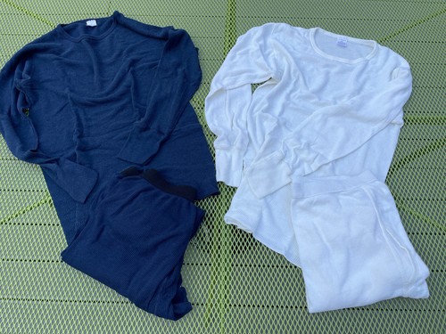4 MENS J.E. MORGAN S & M THERMAL LONG JOHN SHIRT & PANT UNDERWEAR SETS SLEEPWEAR - Picture 2 of 15