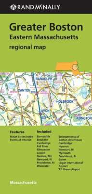 Regional Metro Area Map of Greater Boston &  Eastern Massachusetts, Rand McNally