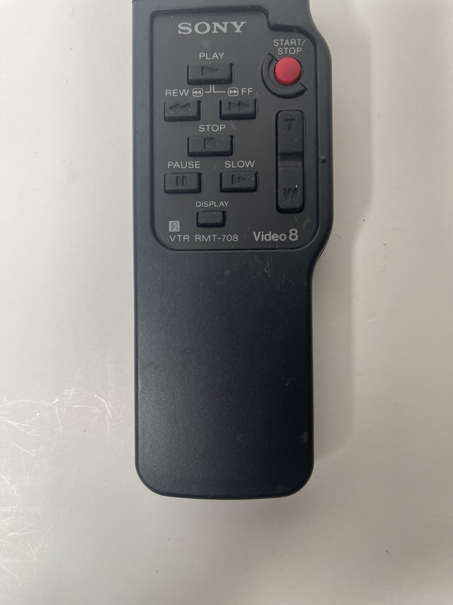 Sony Video 8 Remote Control VRT RMT-708 Tested Good (D37) | eBay