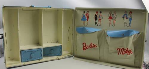 Barbie and Midge Doll Case 1963 Cary Case Case only - Picture 2 of 2