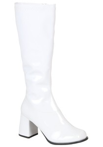 kids white gogo boots