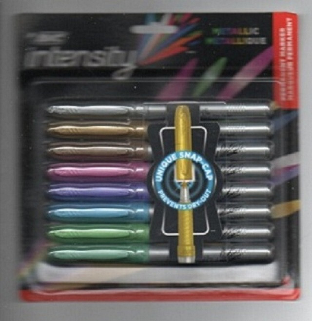 Marqueur permanent Bic PT03 pointe fine assortis pour tout support