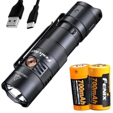 Fenix PD25R 800 Lumen Rechargeable EDC Flashlight + Spare Battery