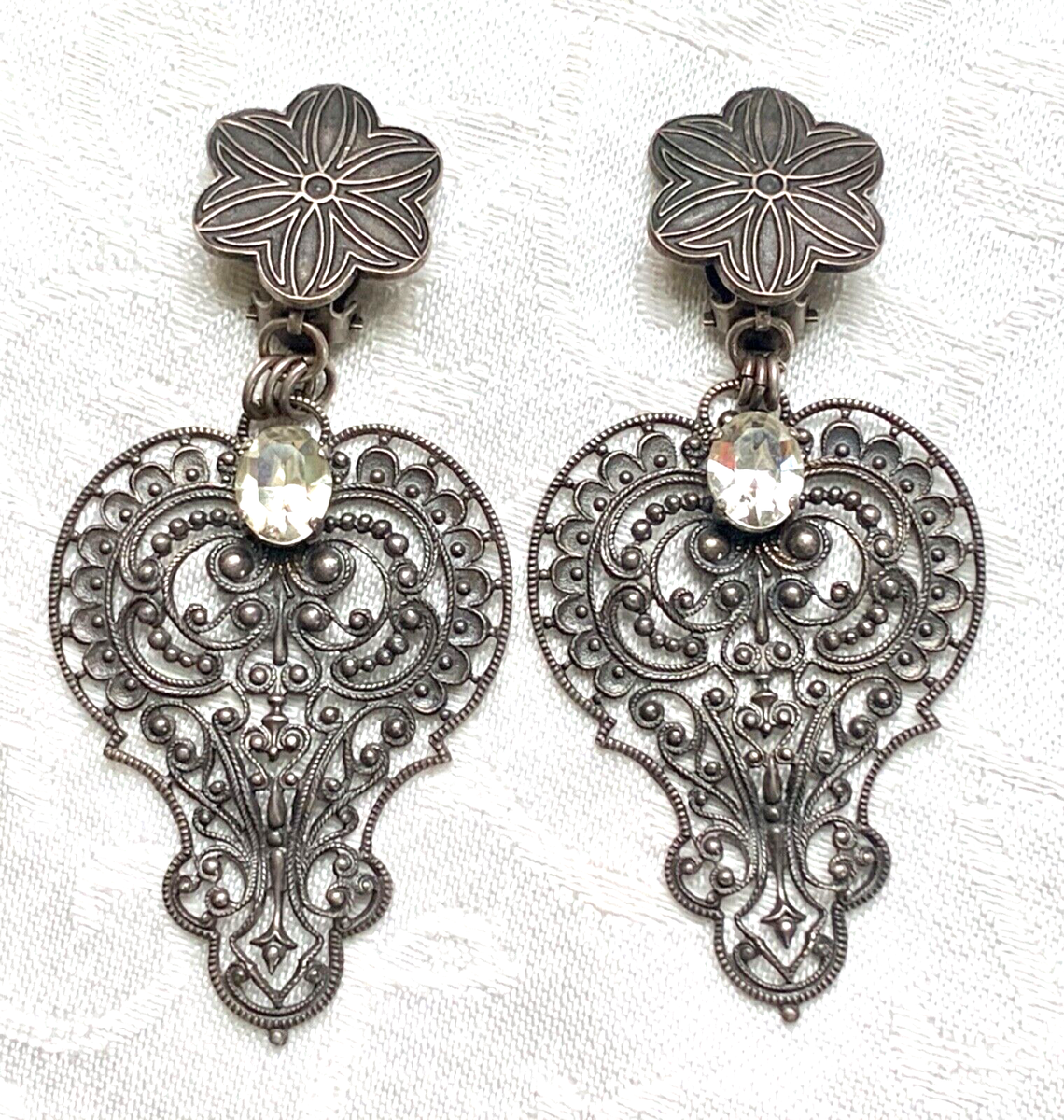 Vintage IKUO PARIS 1980s French Couture Runway Earrings Vintage IKUO PARIS 1980s French Couture Runway Earrings
