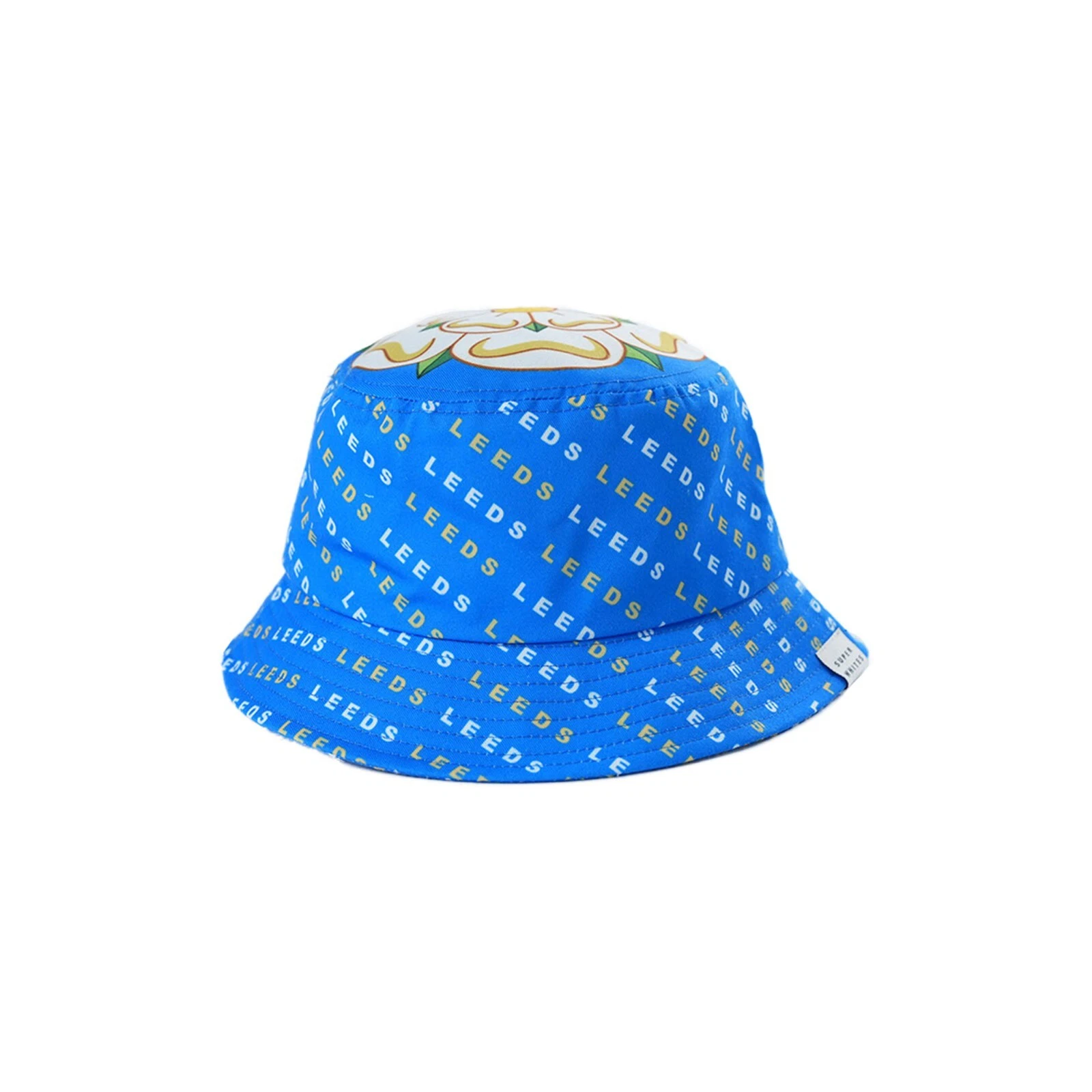 Leeds Football Fans Bucket Hat – Unisex 100% Cotton Sun Hat with Yorkshire Rose