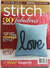 Interweave Stitch Magazine Quilting Sewing Patterns Book 30+ Projects Winter2014