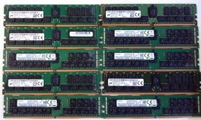 [ BULK LOT OF 10 ] 32GB 2Rx4 PC4-2933Y DDR4-21300 RDIMM ECC Server Memory RAM