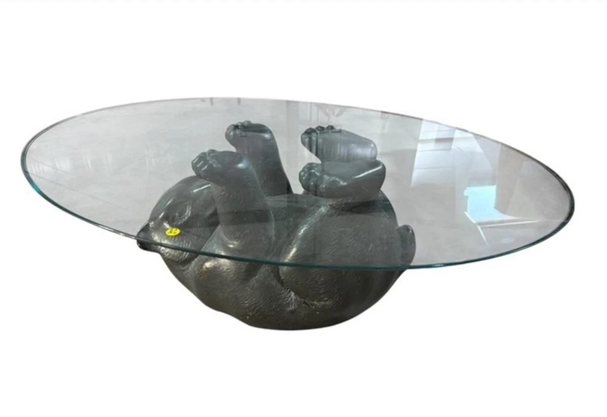 Glass Black Post - 1950 Time Period Manufactured Antique Tables