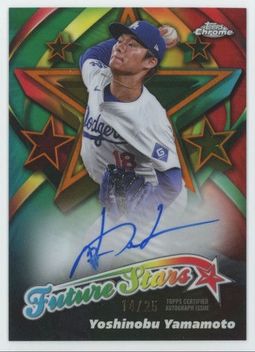 Yoshinobu Yamamoto #FSA-YY 2025 Topps Chrome Future Stars Autograph card