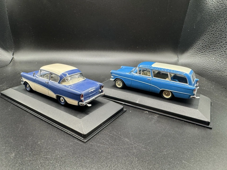 Opel Rekord P1 berlina e break  Minichamps scala 1/43, prima serie rare in box  - Immagine 4 di 4