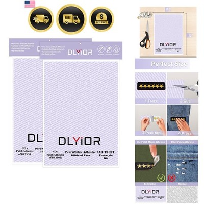 Patch Magic Adhesive, Washable Double-Sided Glue for Iron On Patches and Cut ...