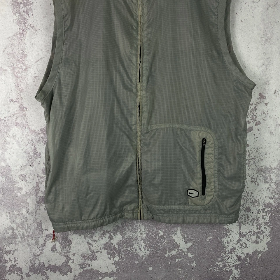 Vintage 90s Nike Vest Men’s Y2K Drill Swoosh Nylon Streetwear Size L - Image 3 of 4