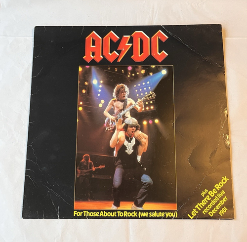Ac/Dc 12" record – For Those About To Rock (We Salute You) - IRISH PRESSING