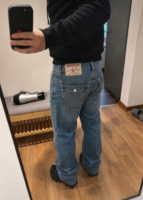 True Religion Jeans Vintage Bobby Baggy Größe 34 L33