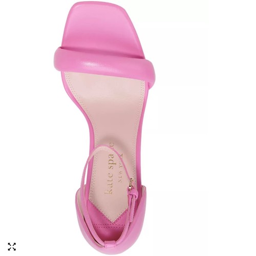 Kate Spade Melrose Ankle Strap Pumps Stiletto Heel Pink Leather Sandal 7.5 - Picture 7 of 20