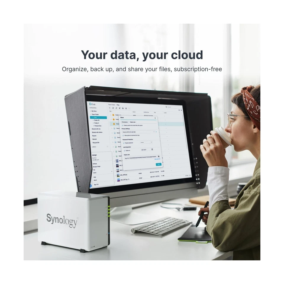 Synology 2-Bay DiskStation DS223j (Diskless) DS223j; 1GB DDR4 - Image 2 of 4