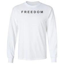 Freedom Charlie Kirk Tee - RIP Memorial Tribute Long Sleeve T-Shirt