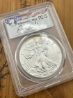 2016 Silver Eagle PCGS MS 70 First Strike 30th Anni Edmund C. Moy Autogragh