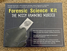 New Sealed "CRIME SCENE" forensics investigation kit: The Missy Hammond Murder