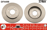 2X Bremsscheibe Vorderachse FüR Mitsubishi Proton Colt Iv Lancer SchräGheck V