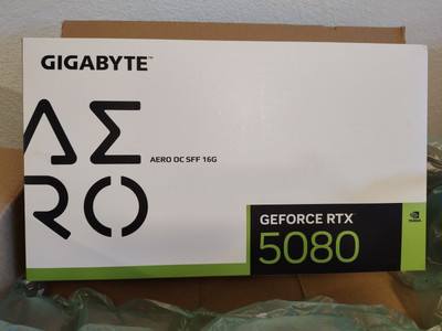  NEW  GIGABYTE GeForce RTX 5080 AERO OC SFF 16G Graphics Card FREE PRIORITY SHIP