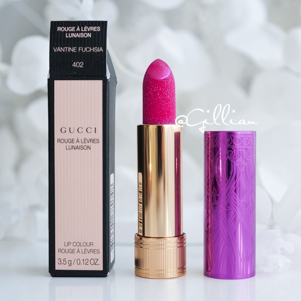 GUCCI Rouge A Levres Lunaison Lip Colour ~ 402 VANTINE FUCHSIA