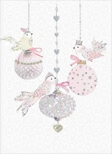 Tree-Free Greetings Holiday Greeting Cards, Bird 10 Ornament 