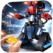 RC ferngesteuerter Roboter aus Bausteinen,App-Steuerung für Smartphone u. iPhone