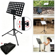 Notenstativ Notenständer Notenpult Stahl Höhenverstellbar Orchesterpult + Tasche