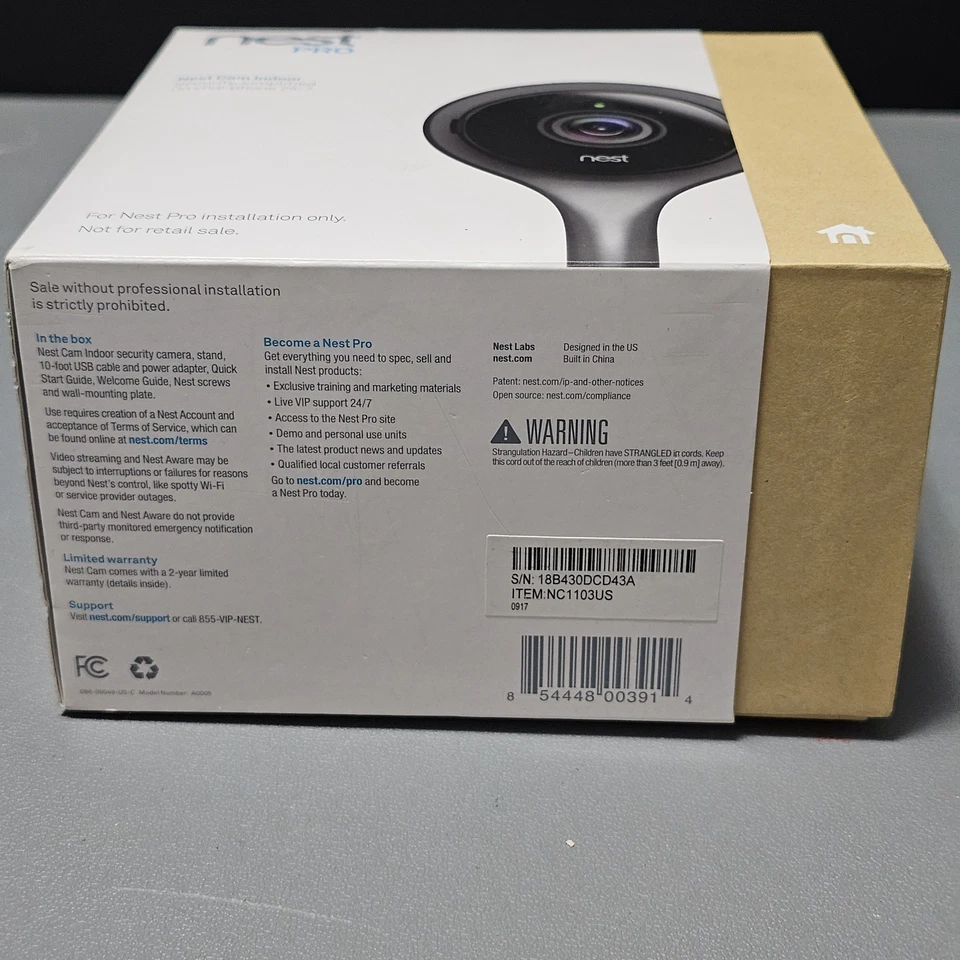 Nest NC1102ES 1080p Security Camera - Image 3 of 4