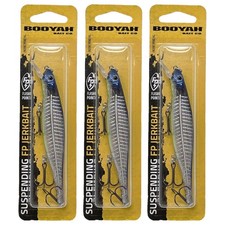 (Lot of 3) Booyah Bait Co Flash Point Jerkbait 4.25in 1/2oz Elegy Bone FS Bass