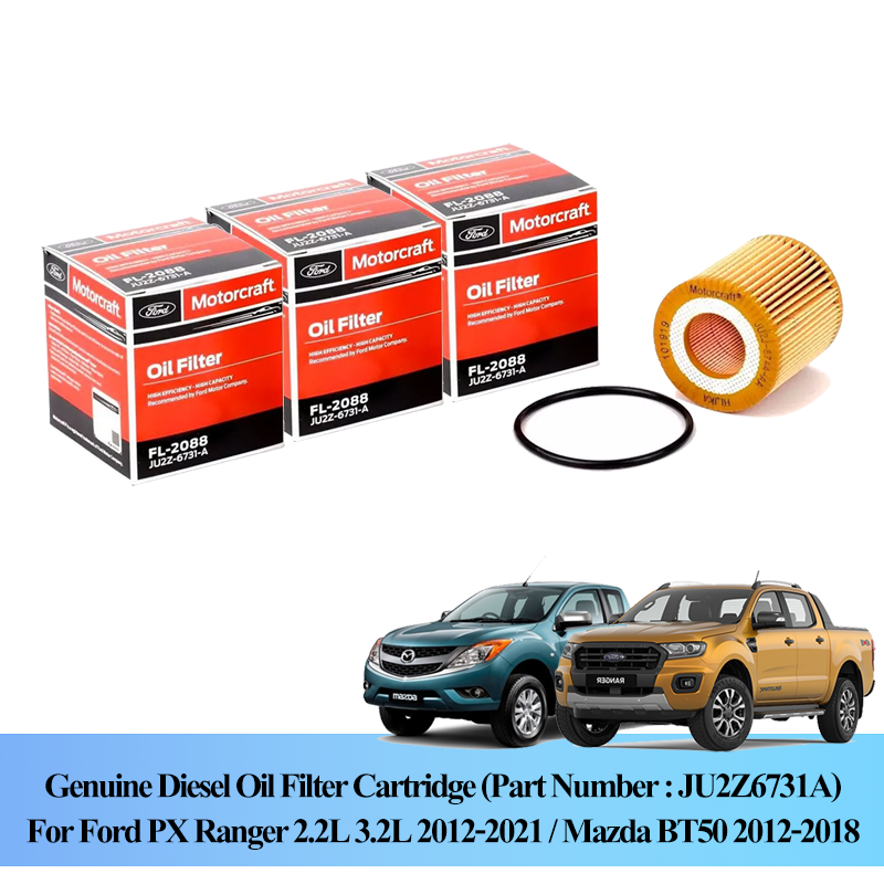 3X Genuine FL-2088 Oil Filter JU2Z-6731-A for Ford Ranger / Mazda