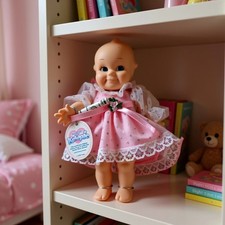 NIB 1999 Rose O'Neill's Original Kewpie Tooth Fairy Doll Pink Dress Blue Eyes