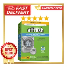 Affresh Washing Machine Cleaner, Cleans Front Load and Top Load Washers, Includi